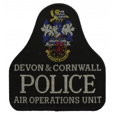 Devon & Cornwall Police Air Operations Unit Cloth Bell Patch Badge