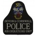 Devon & Cornwall Police Air Operations Unit Cloth Bell Patch Badge