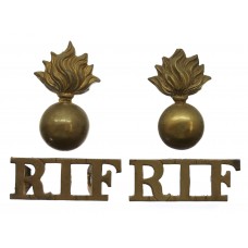 Pair of Royal Irish Fusiliers (Grenade/R.I.F.) Shoulder Titles