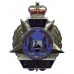 Western Australia Police Enamelled Hat Badge - Queen's Crown