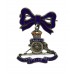 Royal Artillery Silver & Enamel Bow Suspension Sweetheart Brooch