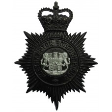 Northampton Borough Police Night Helmet Plate - Queen's Crown