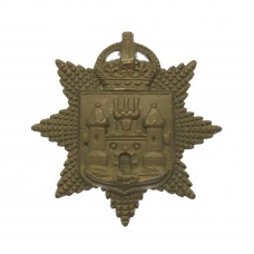 East Surrey Regiment Collar Badge - King's Crown