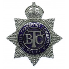 British Transport Commission (B.T.C.) Police Enamelled Star Cap Badge - King's Crown