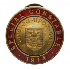 WW1 Kingston - Upon - Hull Special Constabulary 1914 Enamelled Lapel Badge