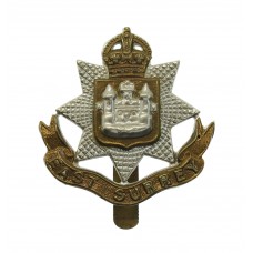 East Surrey Regiment Beret Badge - King's Crown