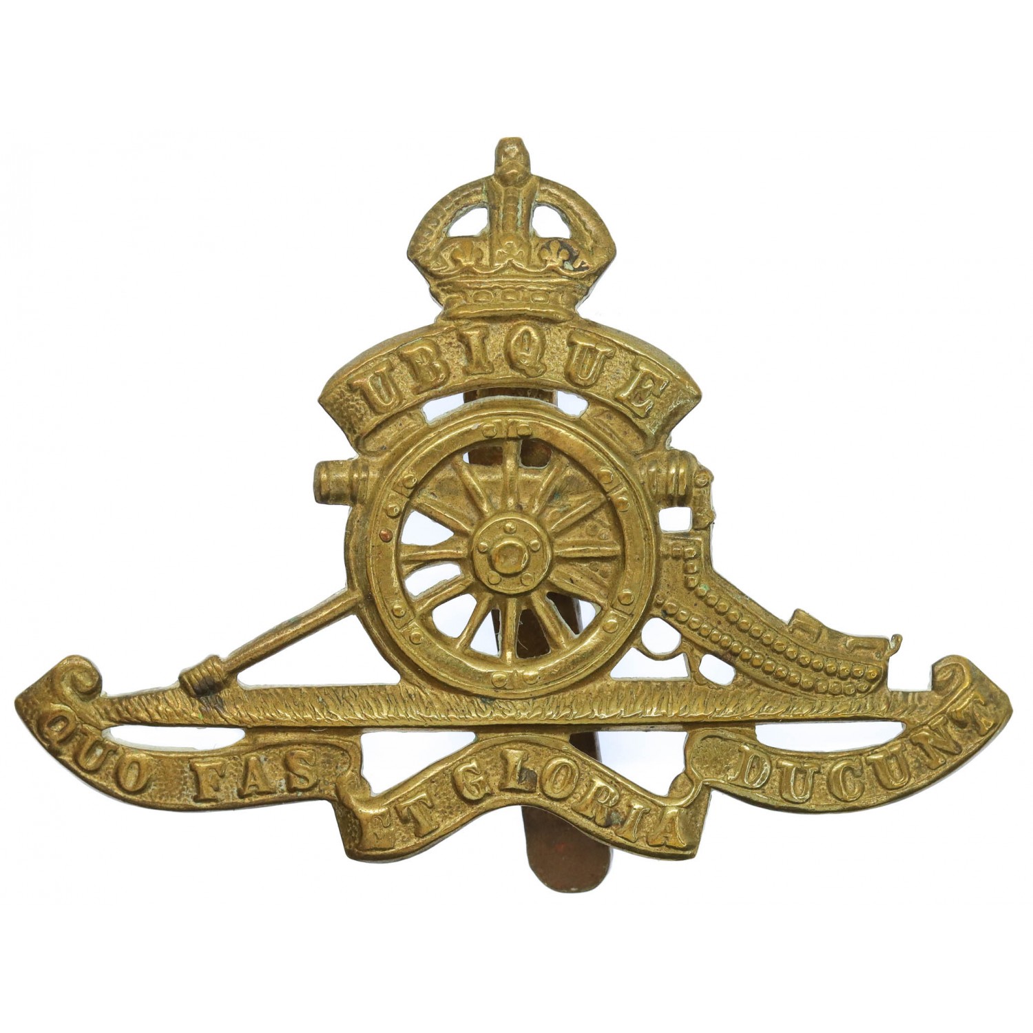 Royal Artillery Cap Badge - King's Crown