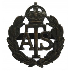 Auxiliary Territorial Service (A.T.S.) Officer's Service Dress Cap Badge - King's Crown
