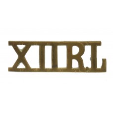 12th Royal Lancers (XIIRL) Shoulder Title