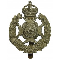 7th Bn. PWO West Yorkshire Regiment (Leeds Rifles) White Metal Cap Badge