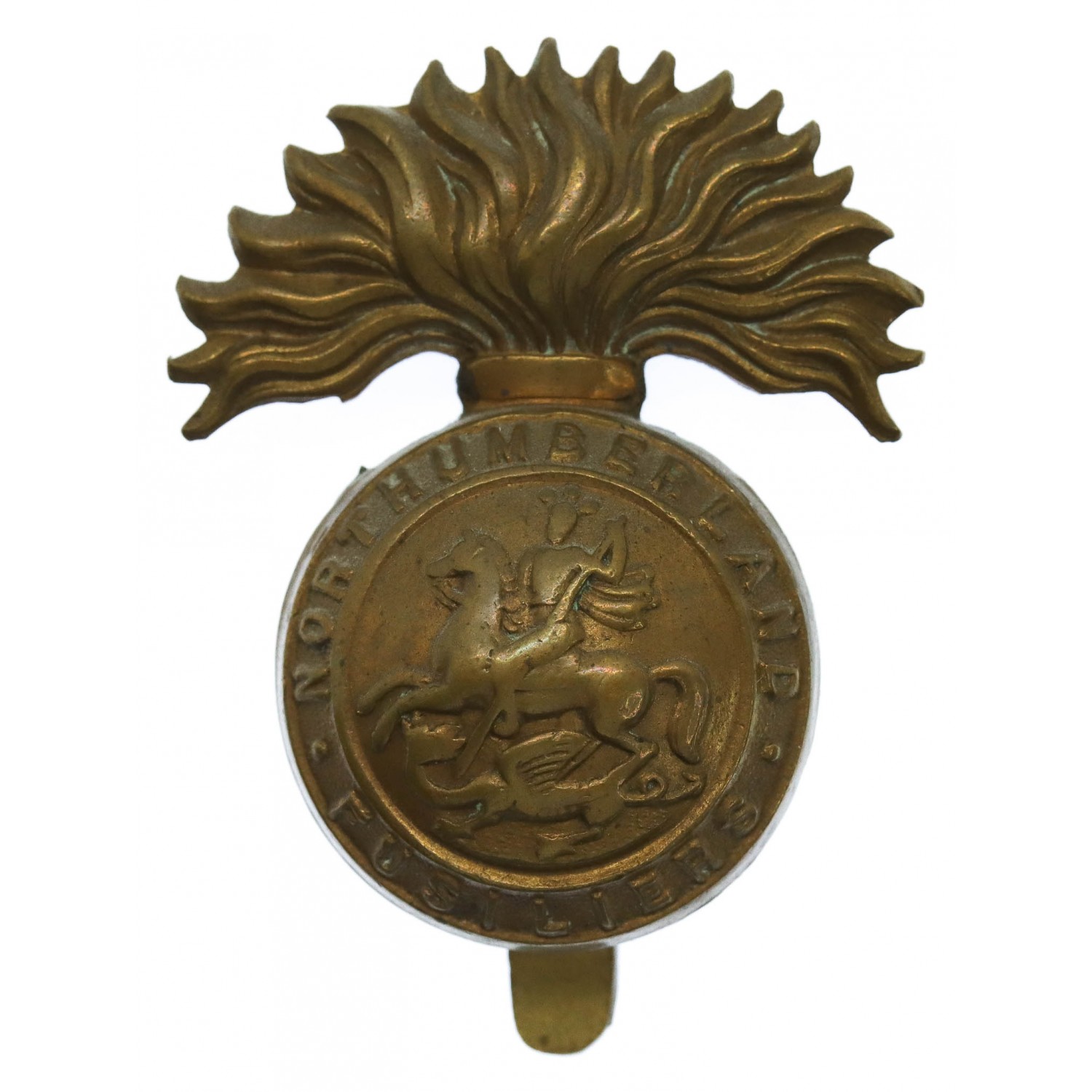 Northumberland Fusiliers Brass Cap Badge