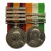 Queen's South Africa Medal (Clasps - Cape Colony, Johannesburg, Diamond Hill, Wittebergen) & King's South Africa Medal (Clasps - South Africa 1901, South Africa 1902) Pair - Pte. H.W. Baker, 2nd Bn. Lincolnshire Regiment