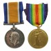 WW1 Prisoner of War British War & Victory Medal Pair - Pte. H. Thompson, Lincolnshire Regiment