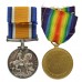 WW1 Prisoner of War British War & Victory Medal Pair - Pte. H. Thompson, Lincolnshire Regiment