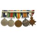 WW1 1914-15 Star, British War Medal, Victory Medal, WW2 Defence Medal and Police LS&GC Medal Group of Five - Gnr. G.R. Merchant, Royal Artillery