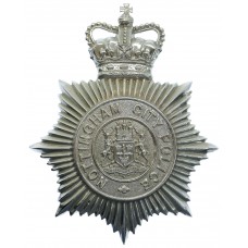 Nottingham City Police Helmet Plate - Queen's Crown