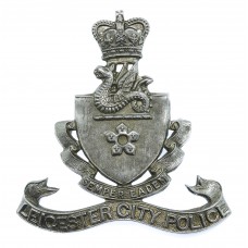 Leicester City Police Cap Badge - Queen's Crown