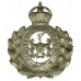 Newcastle-Upon-Tyne City Police Wreath Helmet Plate - King's Crown