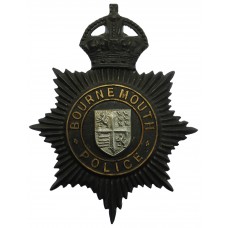 Bournemouth Borough Police Night Helmet Plate - King's Crown