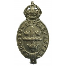 Colchester Borough Police Helmet Plate - King's Crown