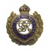 George V Royal Engineers Brass & Enamel Sweetheart Brooch