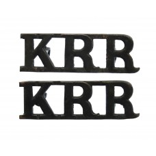 Pair of King's Royal Rifle Corps (K.R.R.) Shoulder Titles