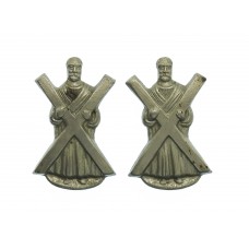 Pair of Black Watch (The Royal Highlanders) Collar Badges