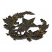 Victorian Cameronians (Scottish Rifles) Blackened Brass Cap Badge