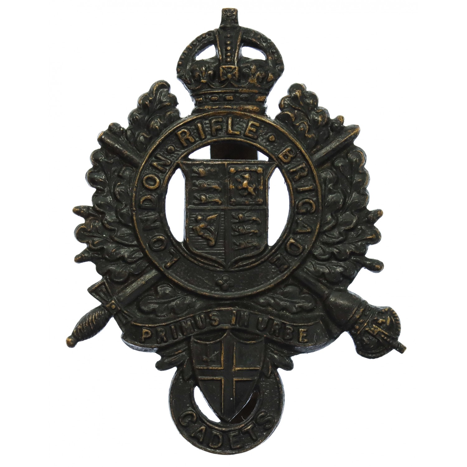 London Rifle Brigade Cadets Cap Badge King S Crown