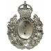 Worcester City Police Wreath Helmet Plate - King's Crown