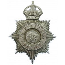 Chesterfield Borough Police Helmet Plate - King's Crown