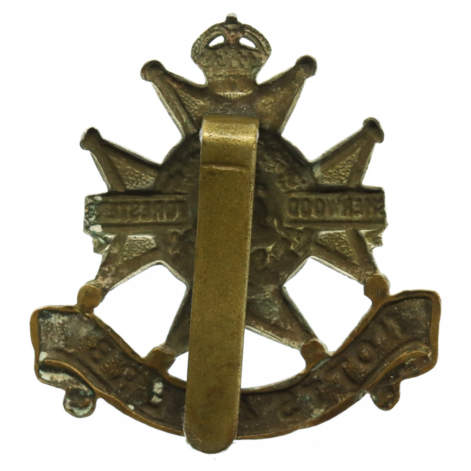 Notts & Derby Regiment (Sherwood Foresters) Cap Badge - King's Crown