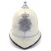 Isle of Man Constabulary White Leather Summer Ball Top Helmet 