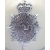 Isle of Man Constabulary White Leather Summer Ball Top Helmet 