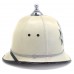 Isle of Man Constabulary White Leather Summer Ball Top Helmet 