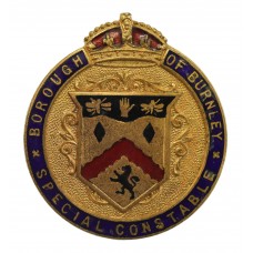 Borough of Burnley Special Constabulary Enamelled Lapel Badge - King's Crown