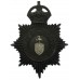 Burnley Borough Police Night Helmet Plate - King's Crown