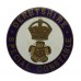 Derbyshire Special Constabulary Enamelled Lapel Badge - King's Crown