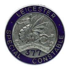 Leicester City Police Special Constable Enamelled Lapel Badge (377)