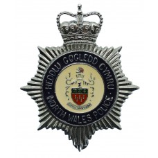 North Wales Police (Heddlu Gogledd Cymru) Enamelled Cap Badge - Queen's Crown