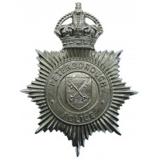 Peterborough Police Helmet Plate - King's crown