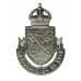 Peterborough City Police Cap Badge - King's Crown