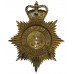 Huntingdonshire Constabulary Night Helmet Plate - Queen's Crown