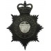 Isle of Ely Constabulary Black Helmet Plate - Queen's Crown