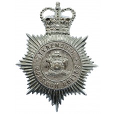 Tynemouth Borough Police Helmet Plate - Queen's Crown