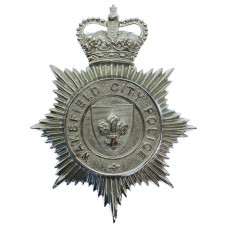 Wakefield City Police Helmet Plate - Queen's Crown