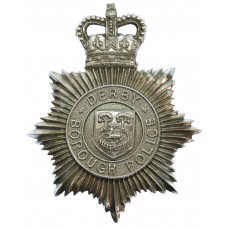 Derby Borough Police Helmet Plate - Queen's Crown