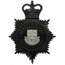 Herefordshire Constabulary Night Helmet Plate - Queen's Crown