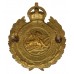 Rhodesia British South Africa Police Helmet Plate/Cap Badge - King's Crown (c. 1933-45)