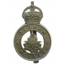 Oldham Borough Police Cap Badge - King's Crown